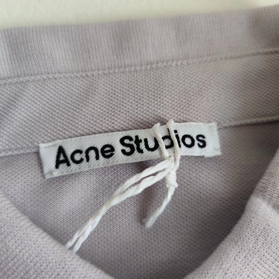 ACNE STUDIOS BUBBLE LOGO POLO T-SHIRT