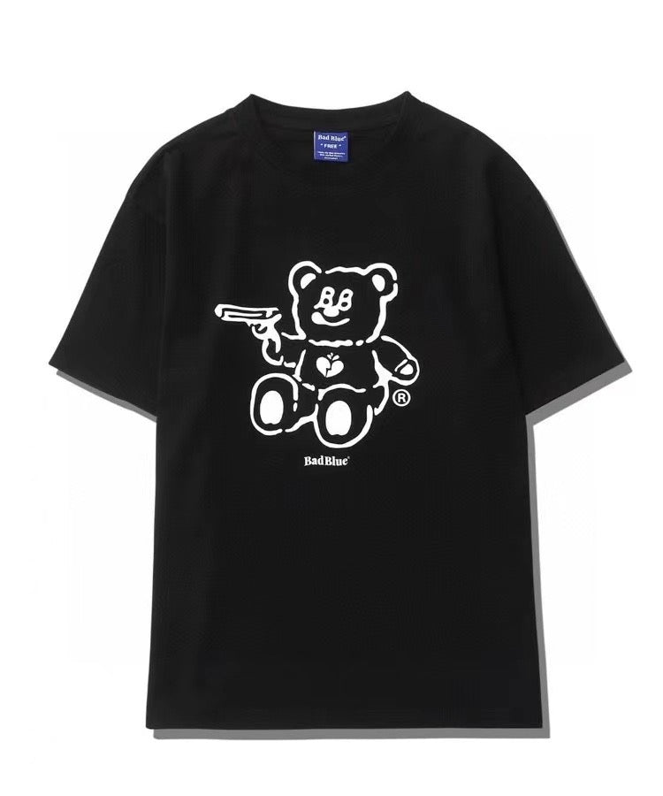 韓國bad bear gun tee