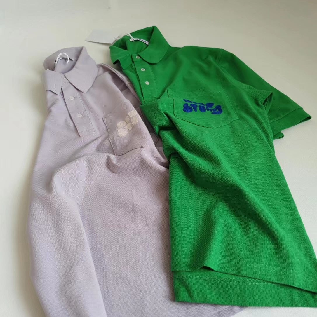 ACNE STUDIOS BUBBLE LOGO POLO T-SHIRT