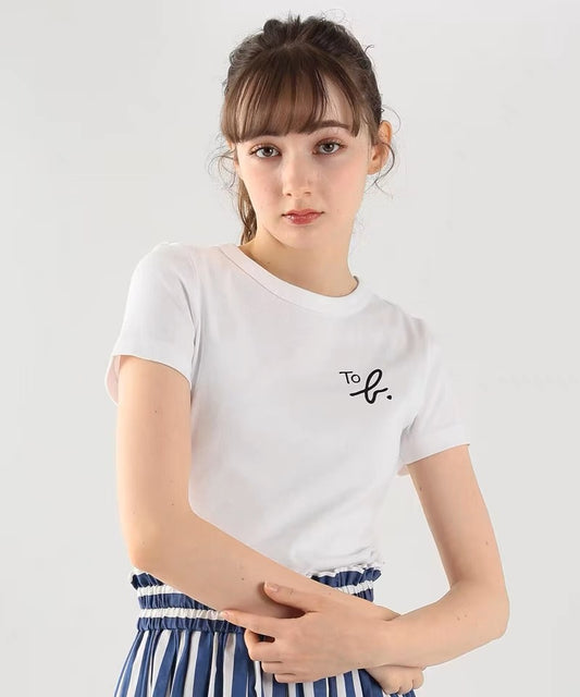 Agnes b to b logo tee