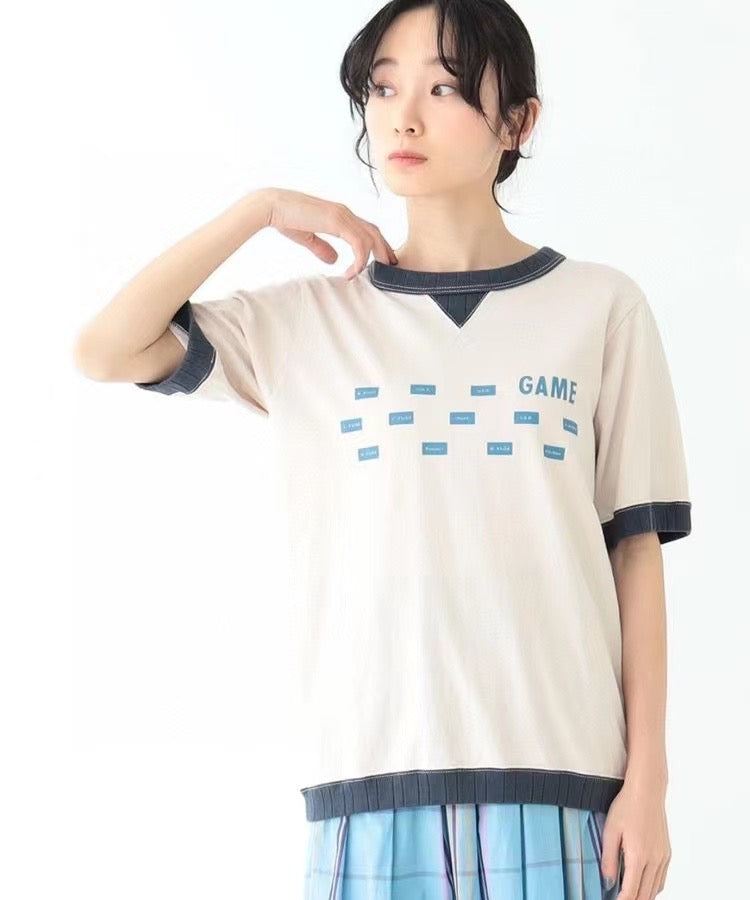 Beams 撞色tee