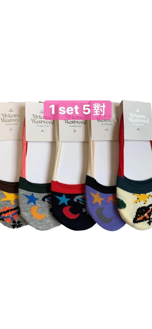 Vivienne Westwood 船襪 （1 set 5對）