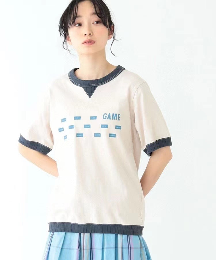 Beams 撞色tee