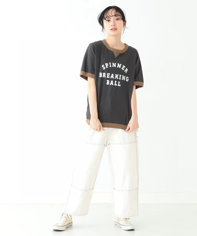 Beams 撞色tee