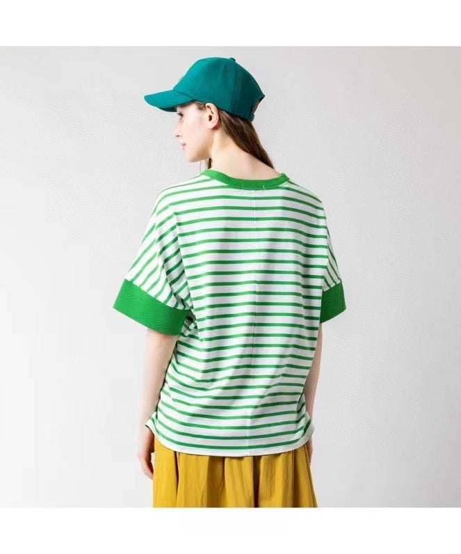 Lacoste 間條tee