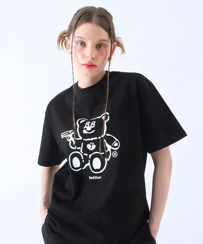 韓國bad bear gun tee