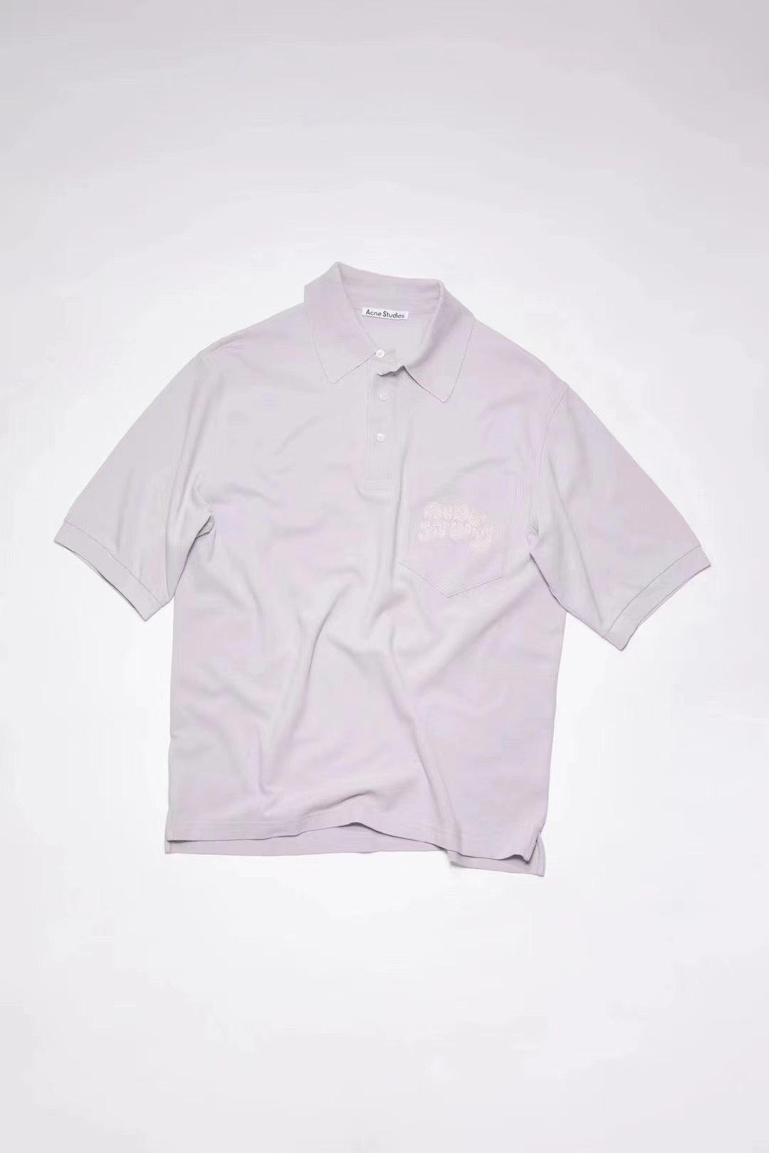 ACNE STUDIOS BUBBLE LOGO POLO T-SHIRT