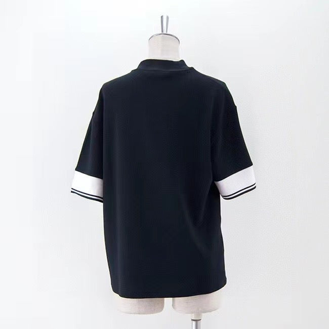 Fred perry 撞色刺繡logo tee