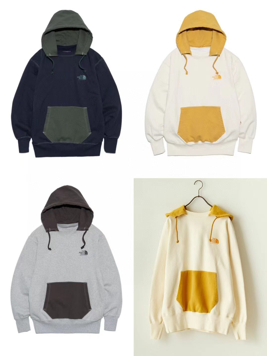 TNF 撞色hoodies