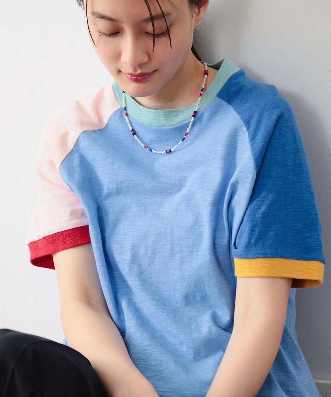 Beams boy拼色colourful tee