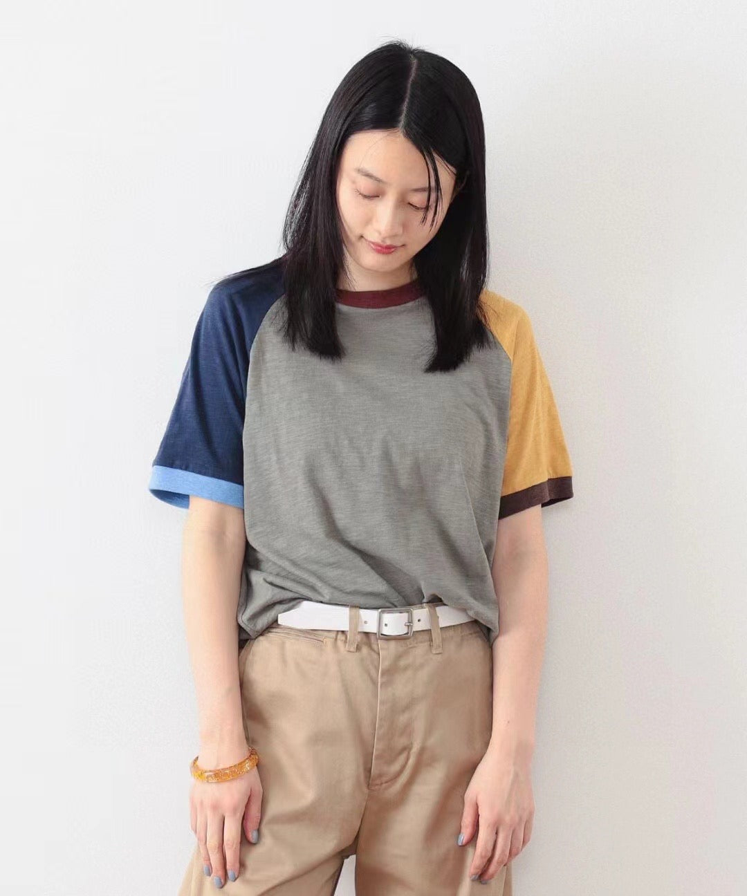 Beams boy拼色colourful tee