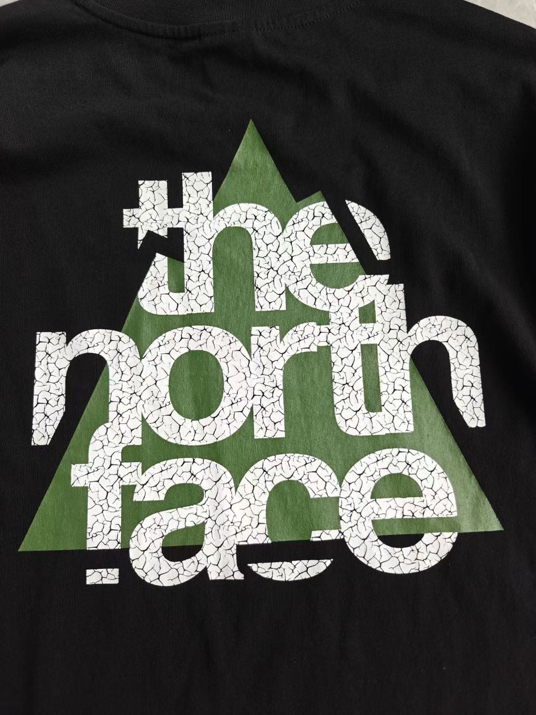 The north face 裂紋印花tee