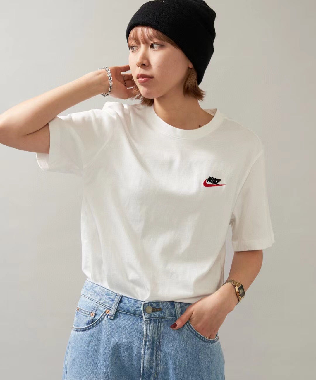 Nike刺繡logo tee