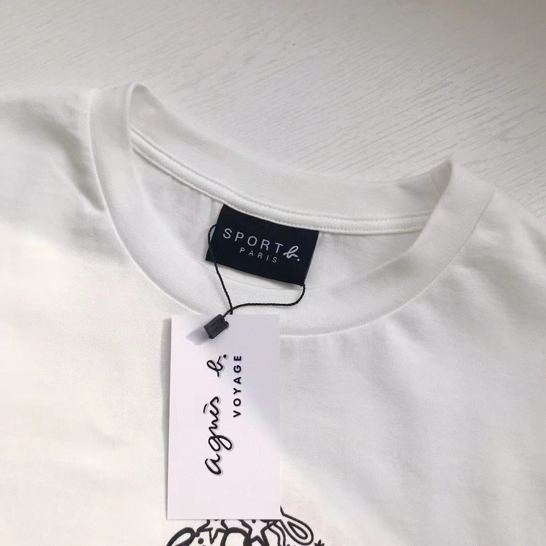 Agnes b b logo tee