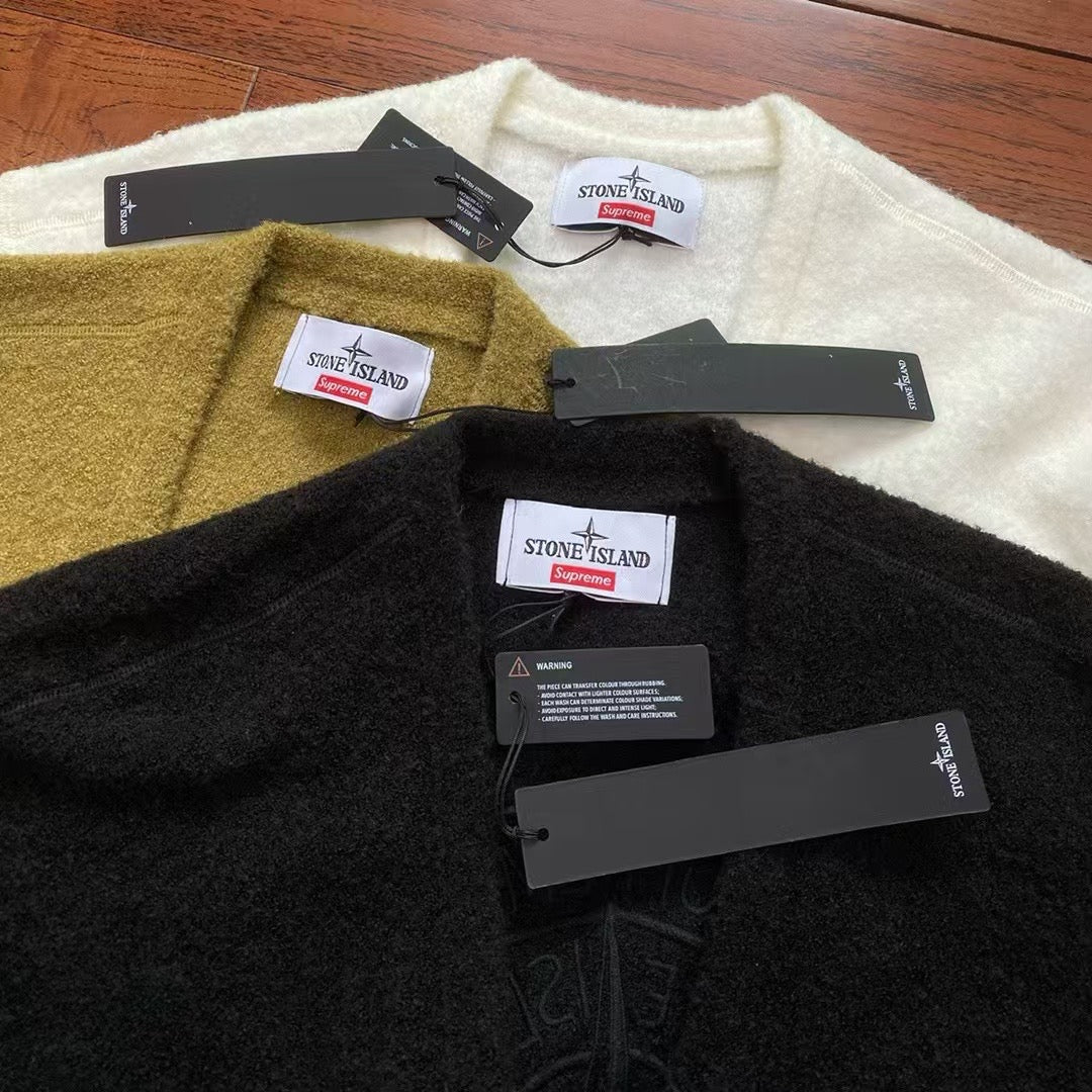 Supreme x stone land 羊毛針織Cardigan&nbsp;