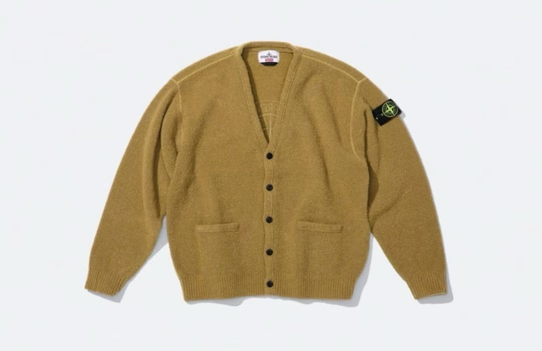 Supreme x stone land 羊毛針織Cardigan&nbsp;