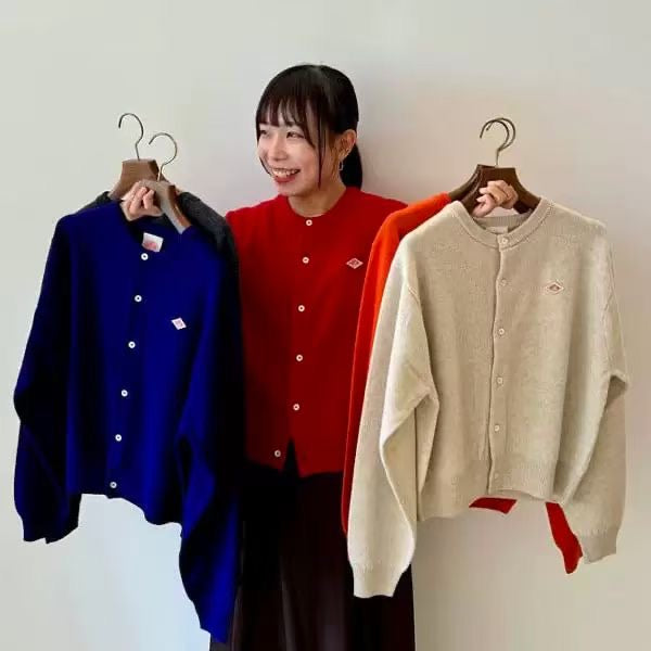 Danton淨色針織Cardigan