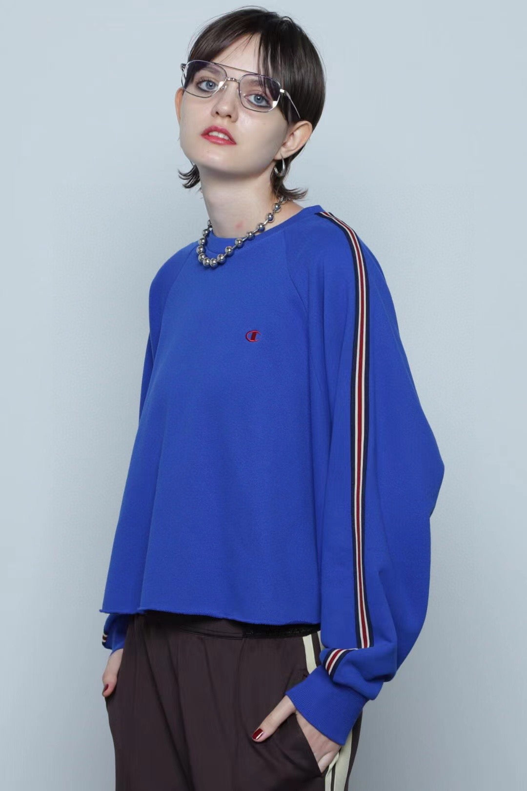 Champion x rose bud撞色衛衣
