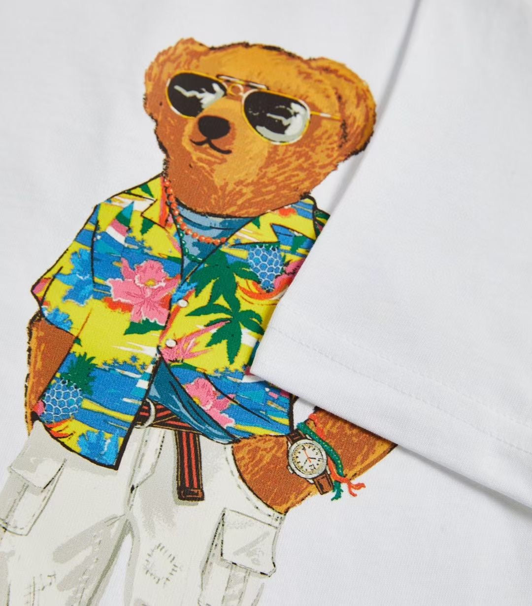 Polo bear 夏威夷印花tee