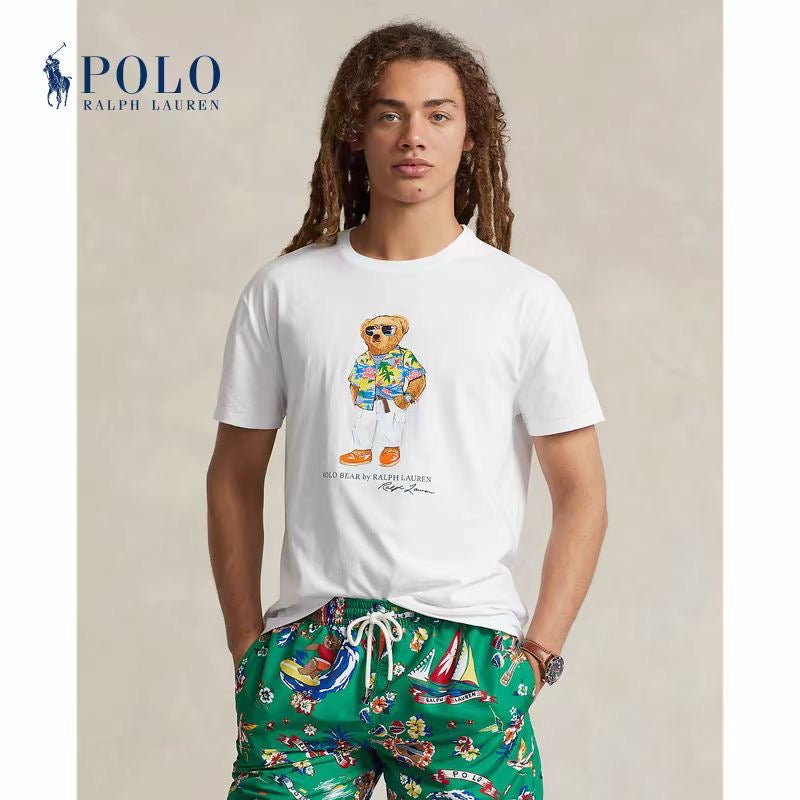 Polo bear 夏威夷印花tee