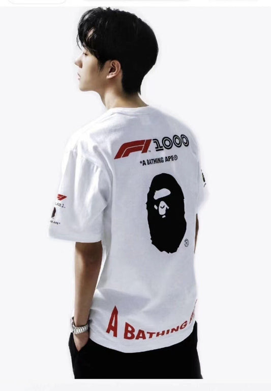 A bathing ape formula 1 tee