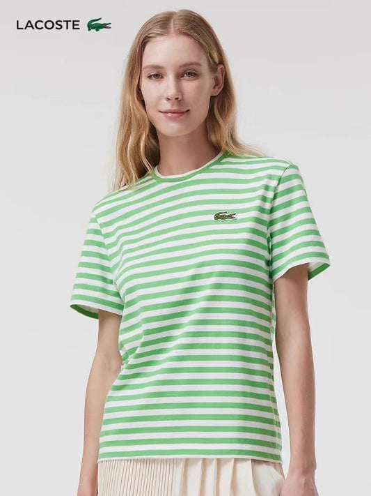 韓國Lacoste 間條logo tee