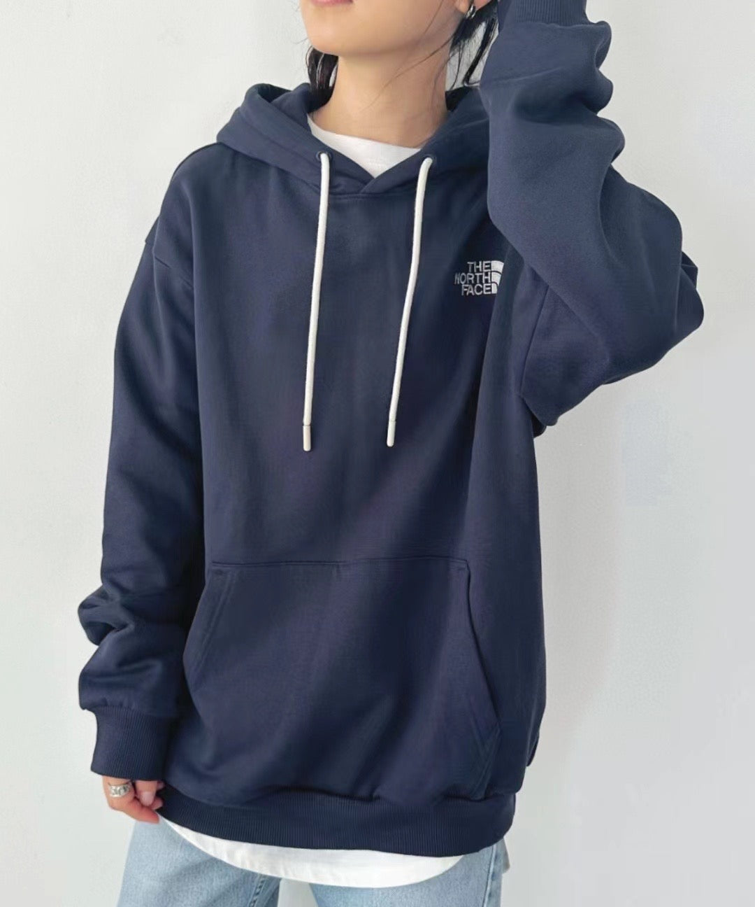 The north face 刺繡hoodies