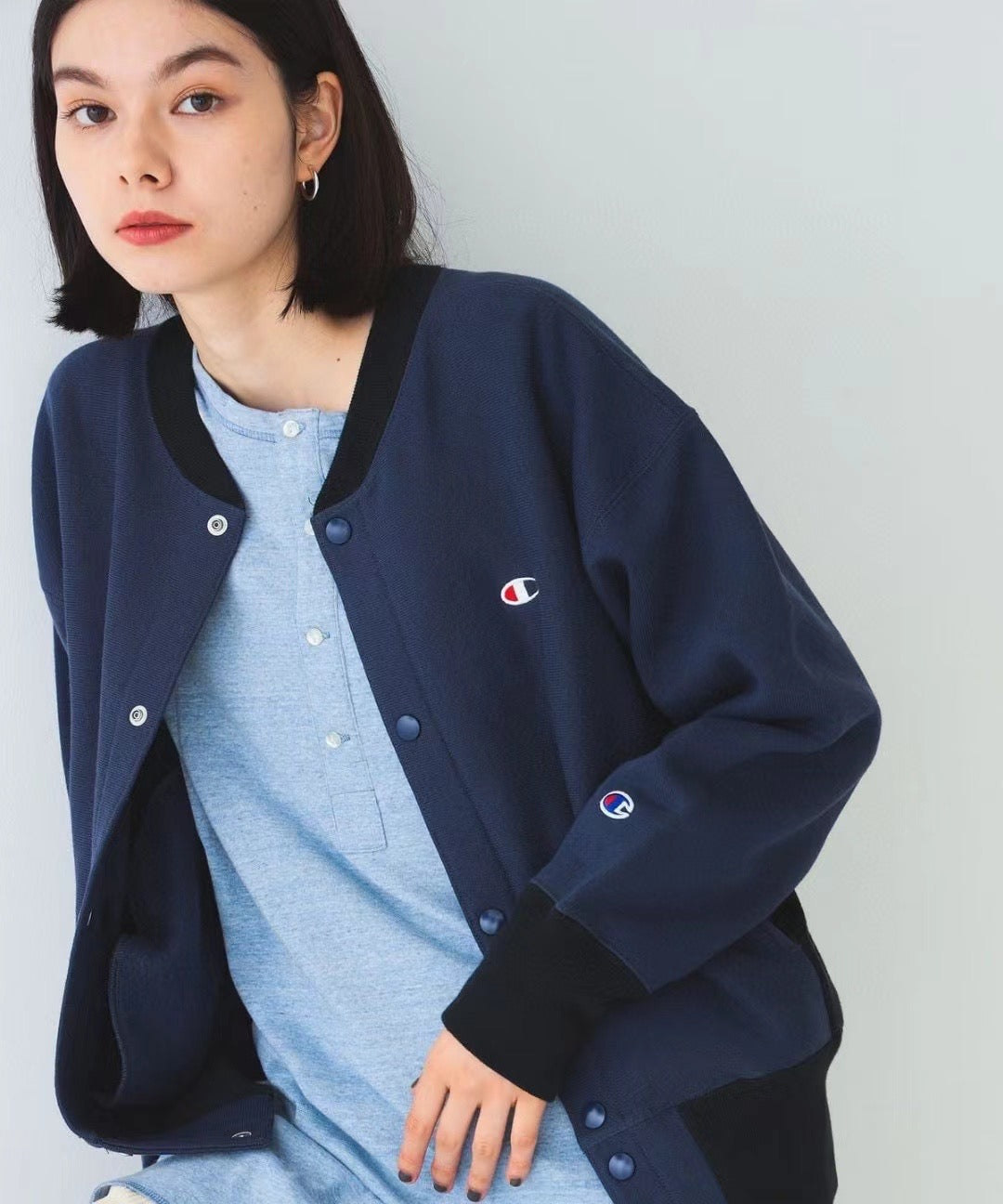 Champion x beams鈕扣外套