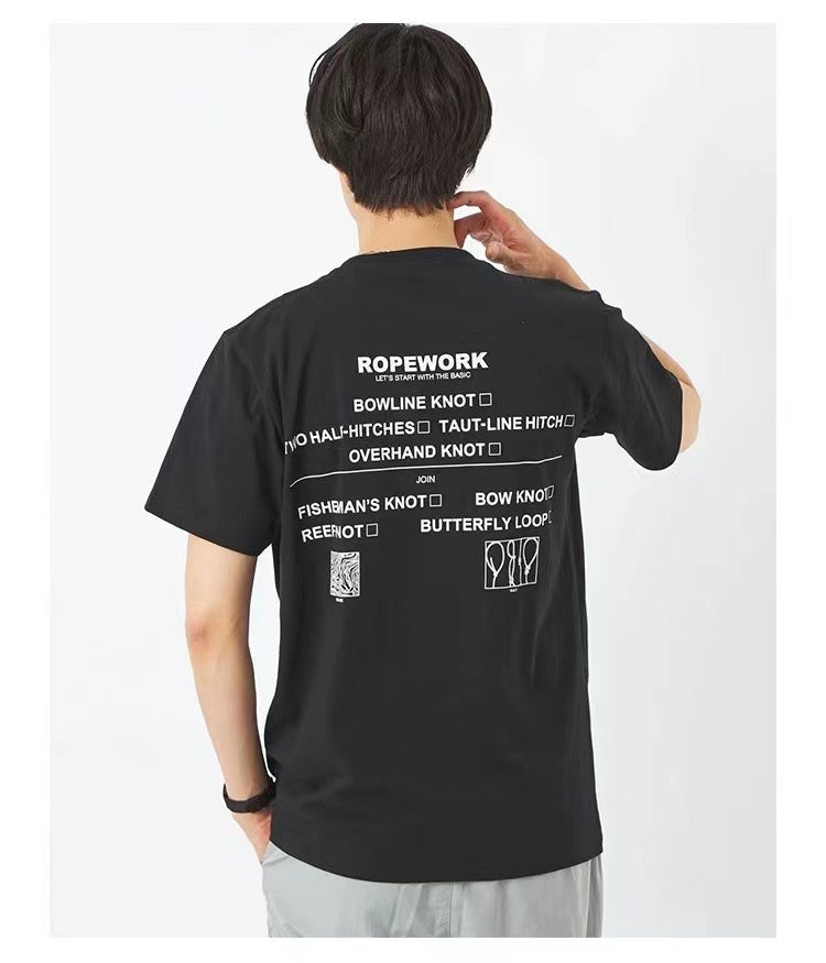 日單snow peak logo tee