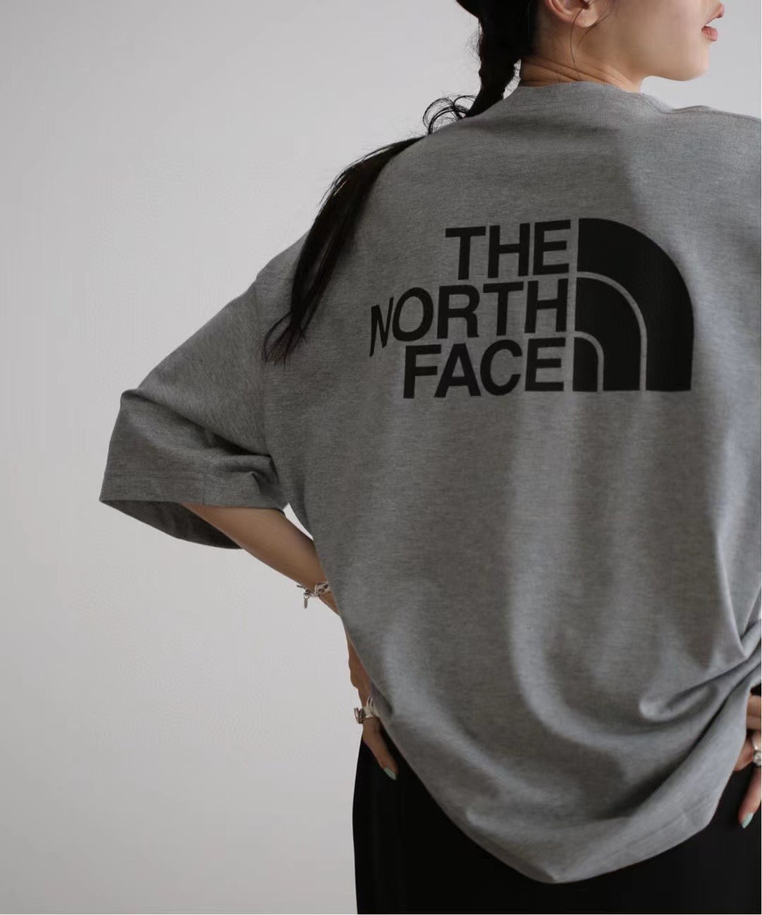 The North Face logo tee