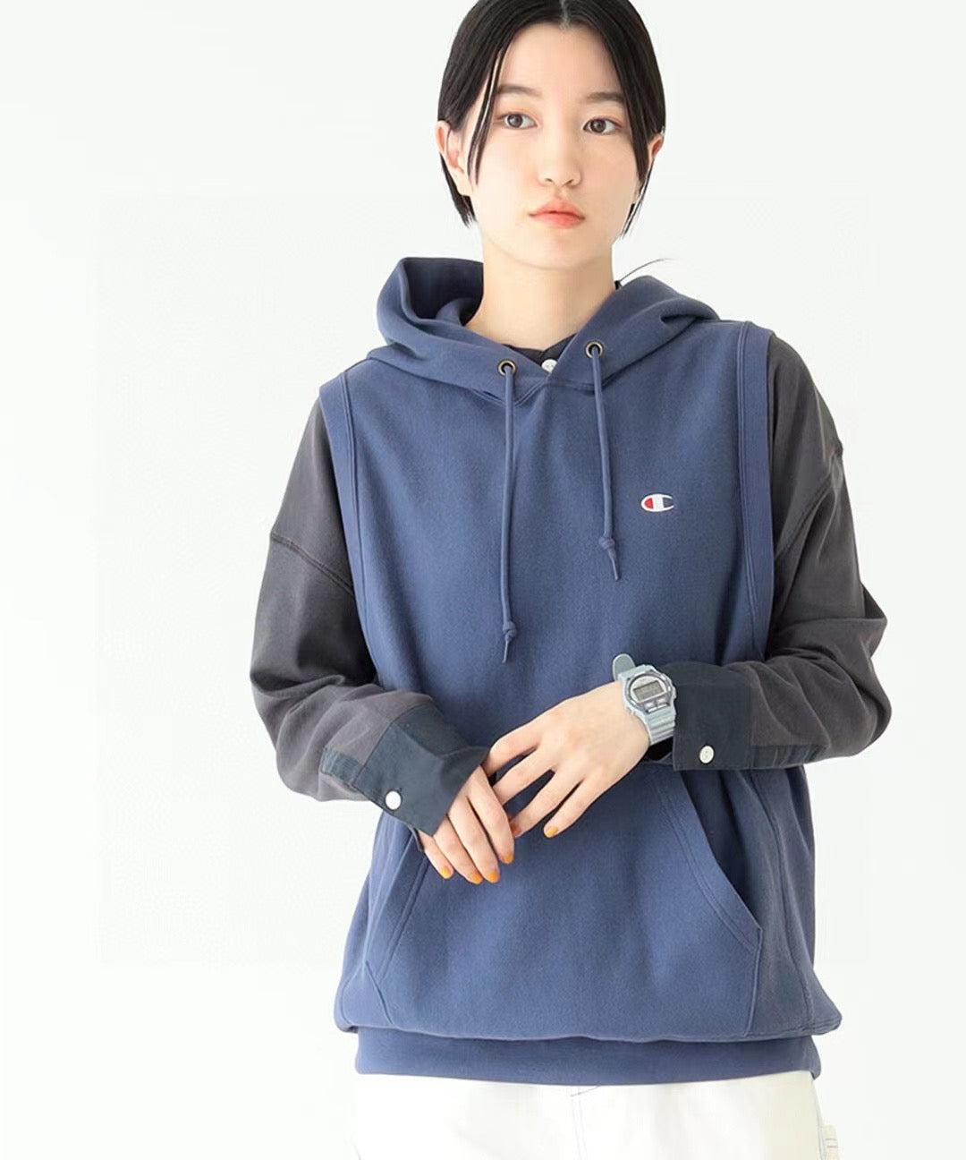 Champion x beams 接拼hoodies