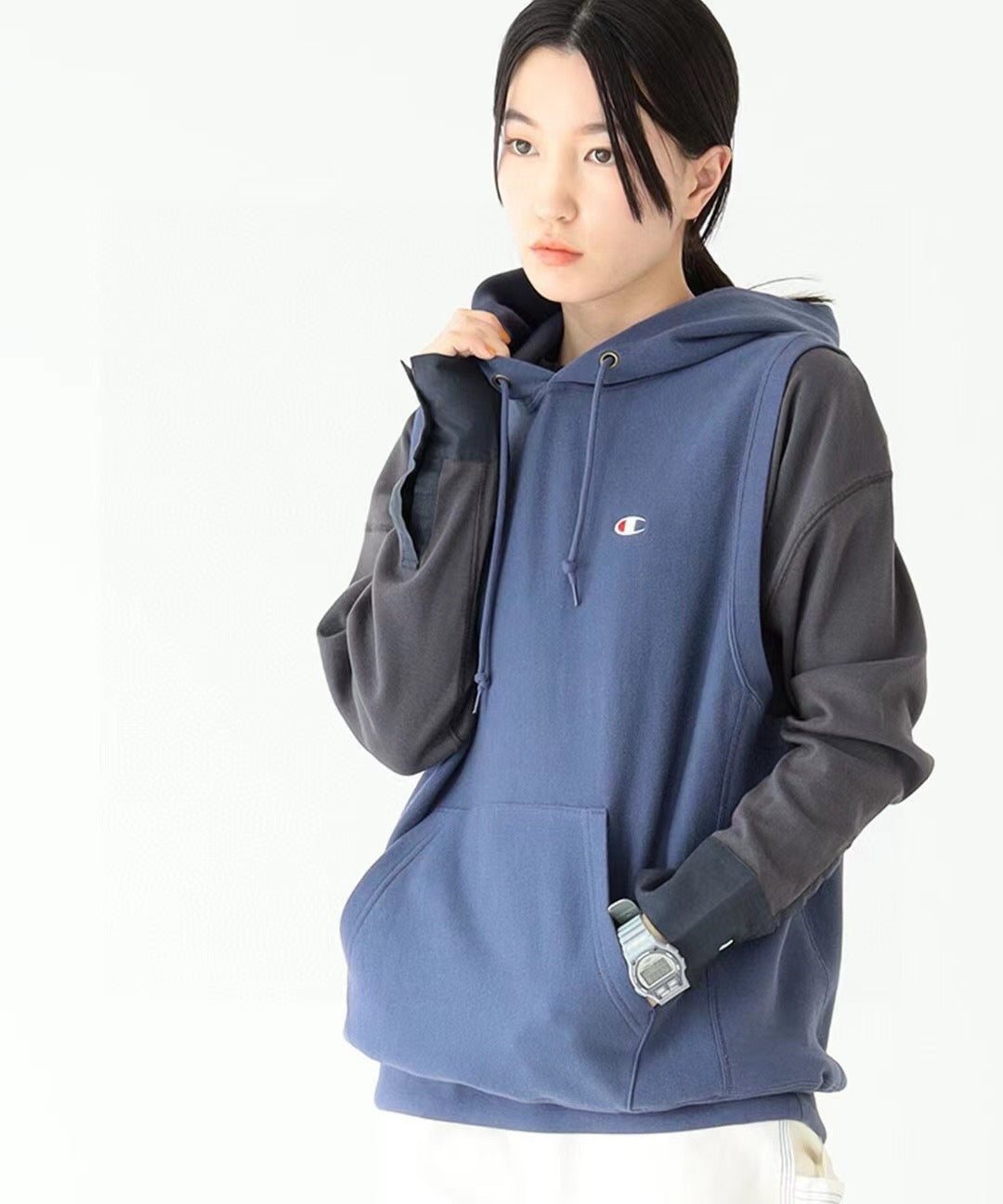 Champion x beams 接拼hoodies