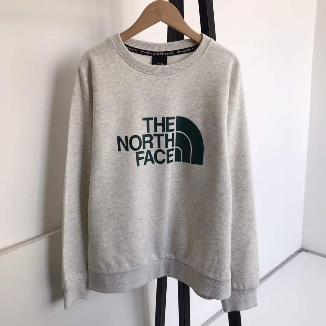 The north face 淨色印花衛衣