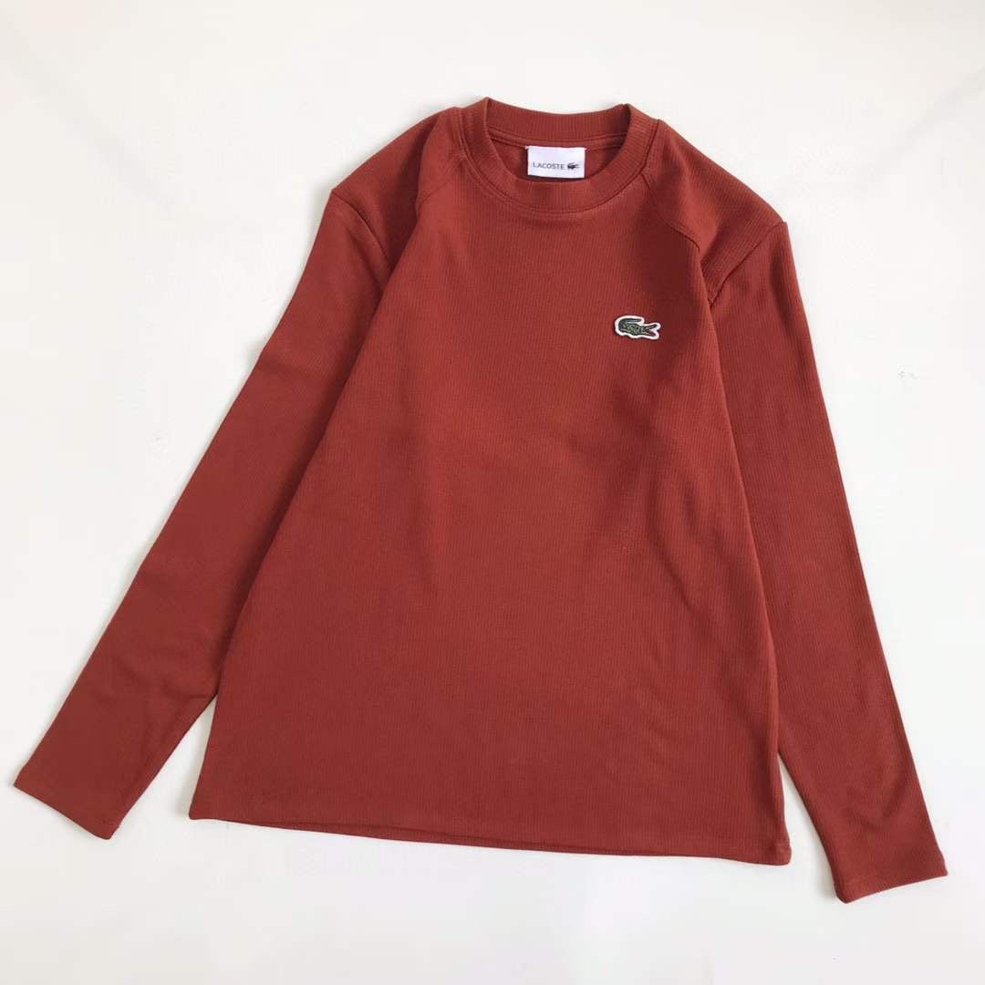 Lacoste 淨色加絨tee