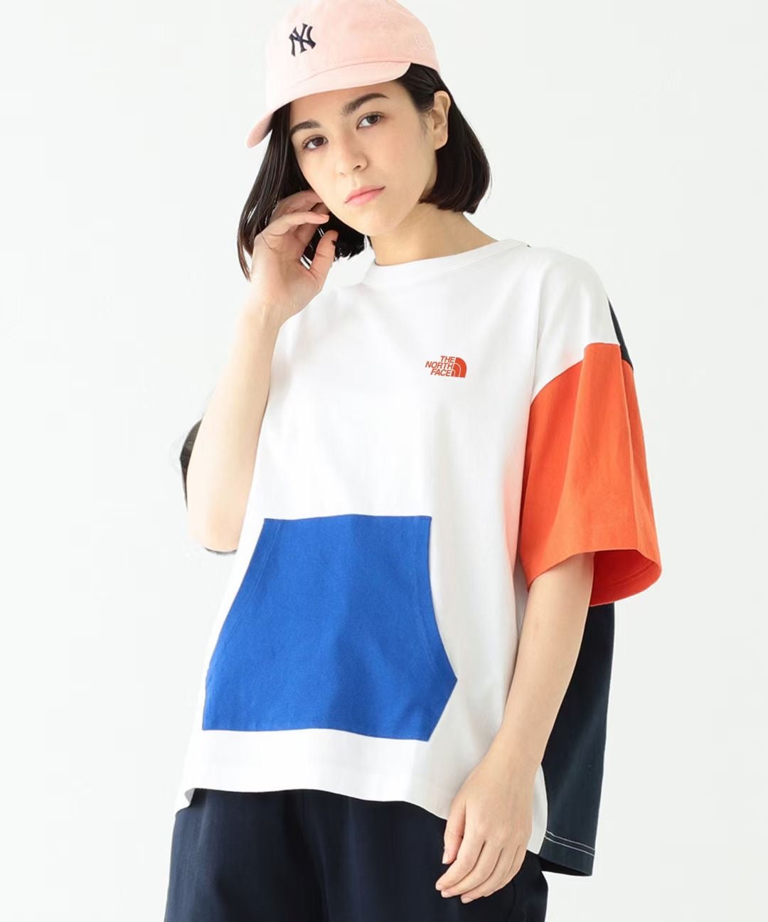 TNF colorful接拼tee