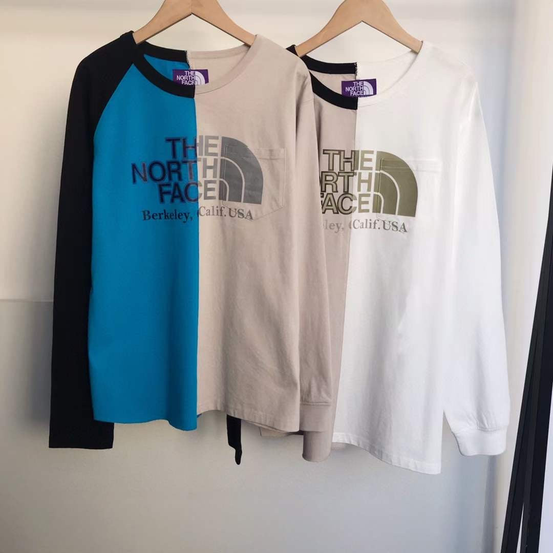 TNF 紫標不規則tee