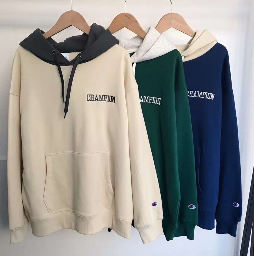 Champion接拼hoodies