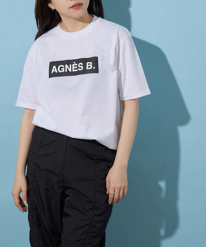 Agnes b 字方格tee