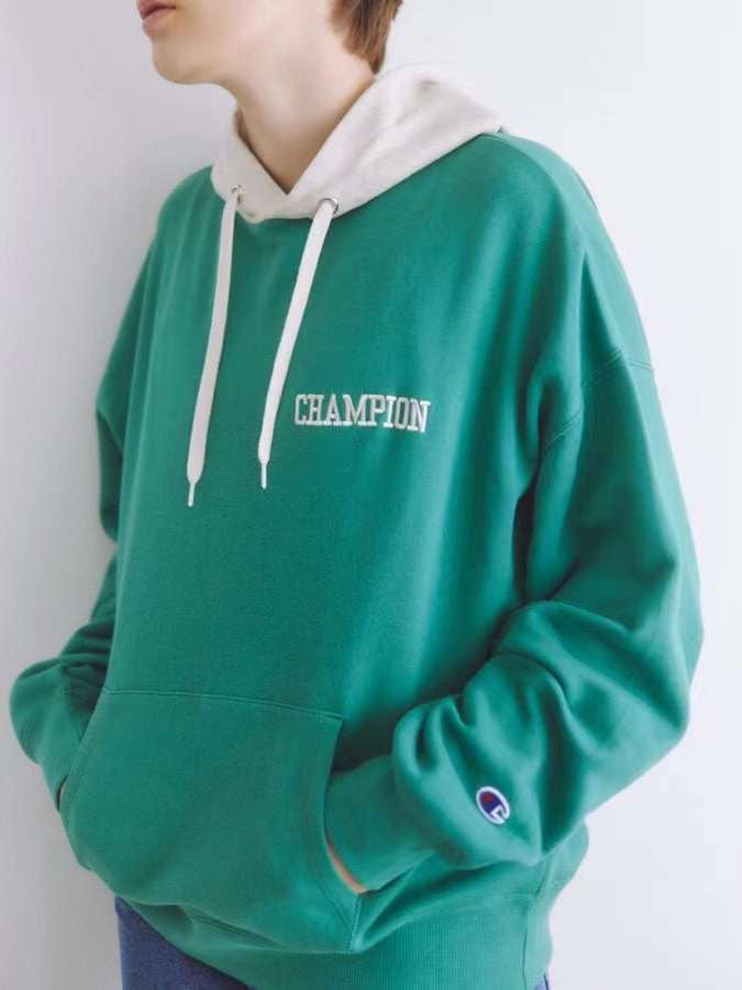 Champion接拼hoodies