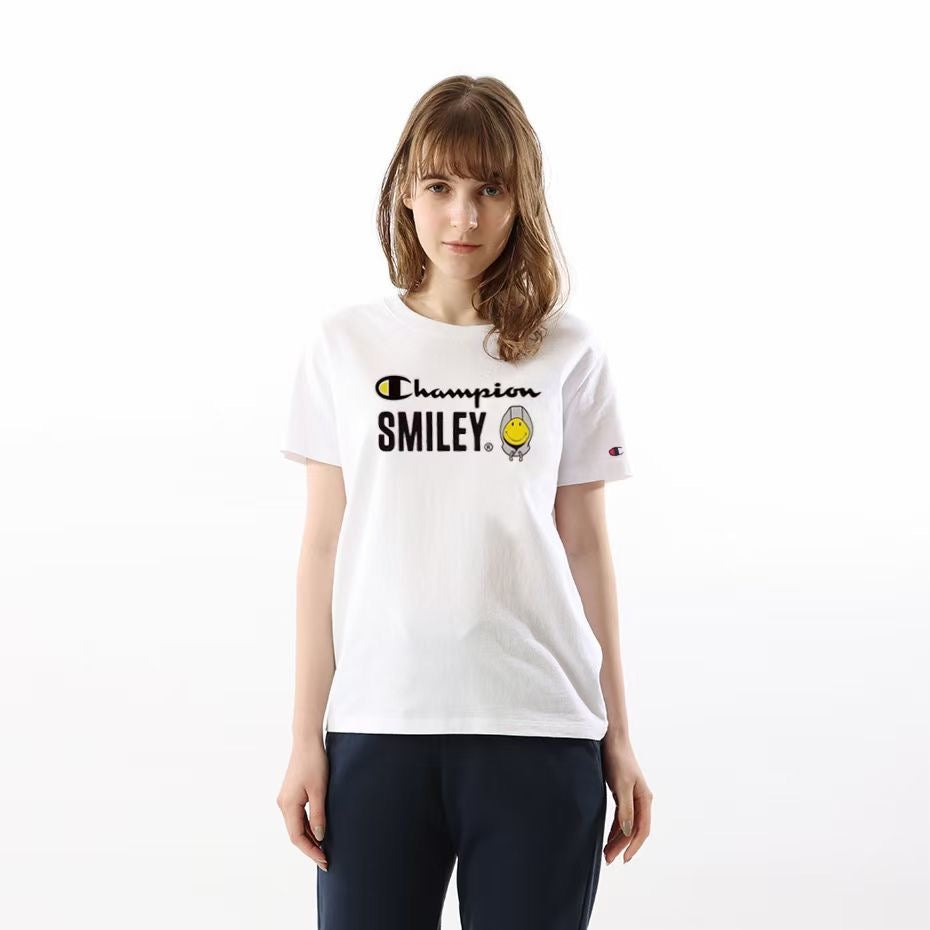 Champion x smiley logo pattern 50th 紀念tee