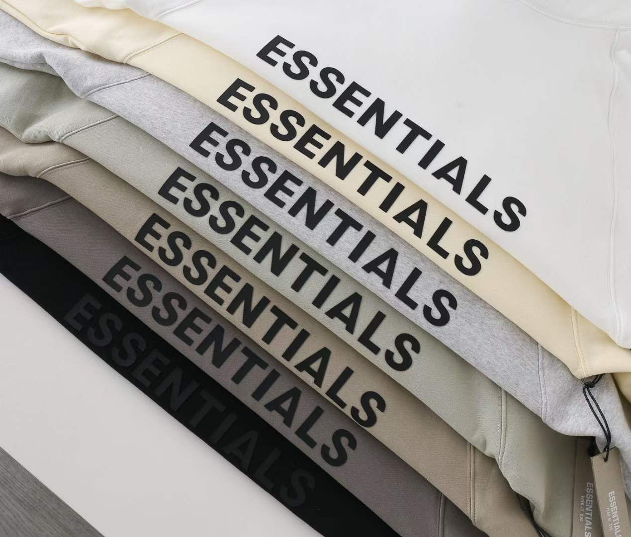 Essentials logo hoodies