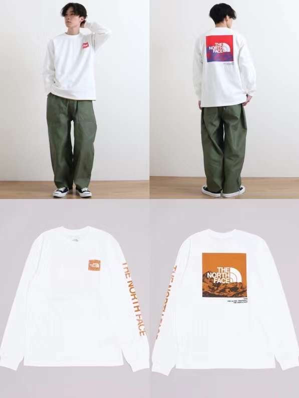 The north face 雪山印花tee