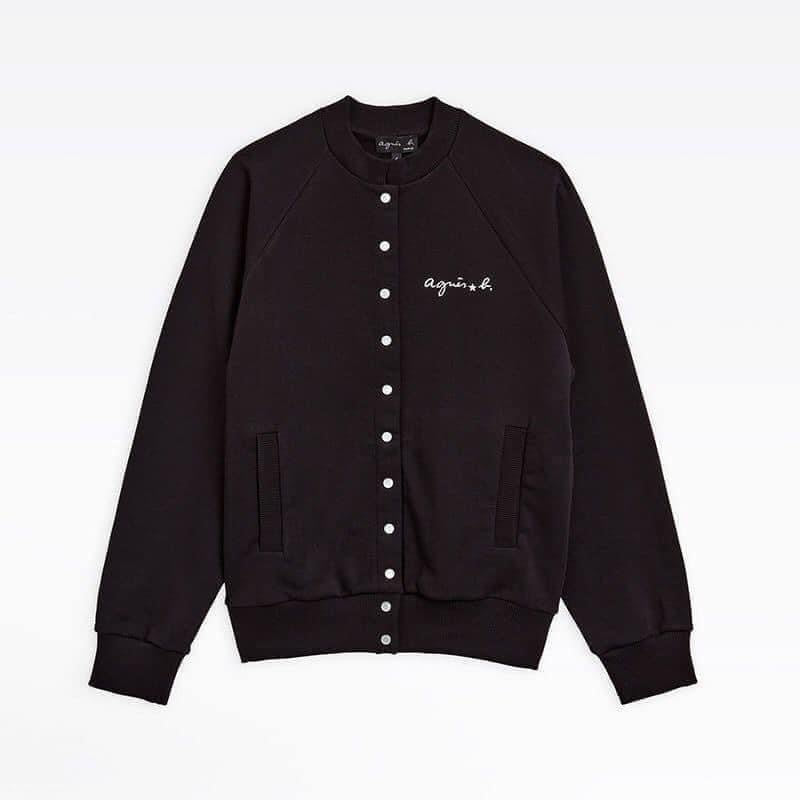 Agnes b logo cardigan