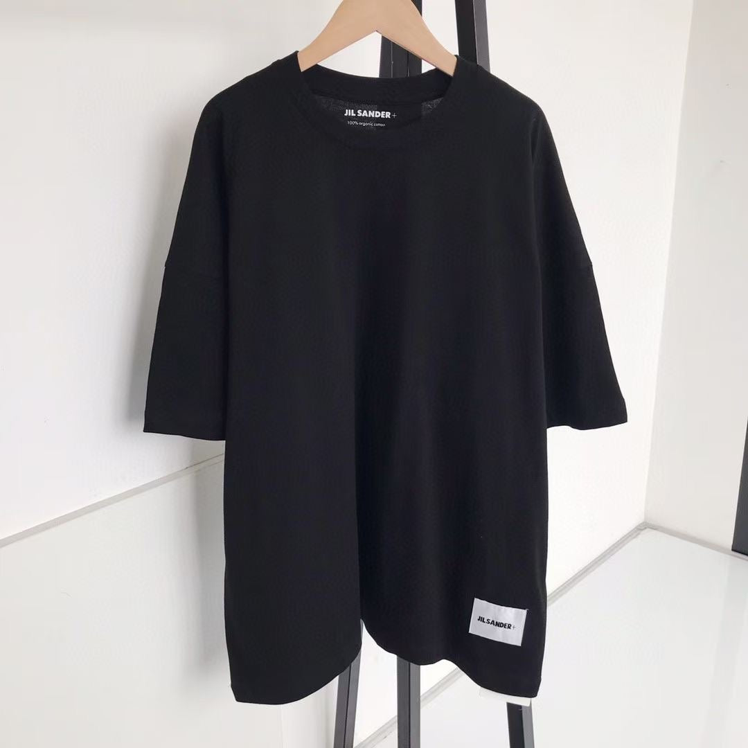 JIL SANDER 純色logo tee