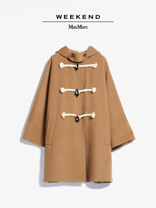 MaxMara 純羊毛斗篷漁夫褸