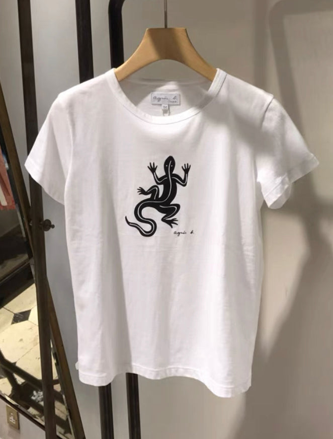 Agnes b 蜥蝪 tee