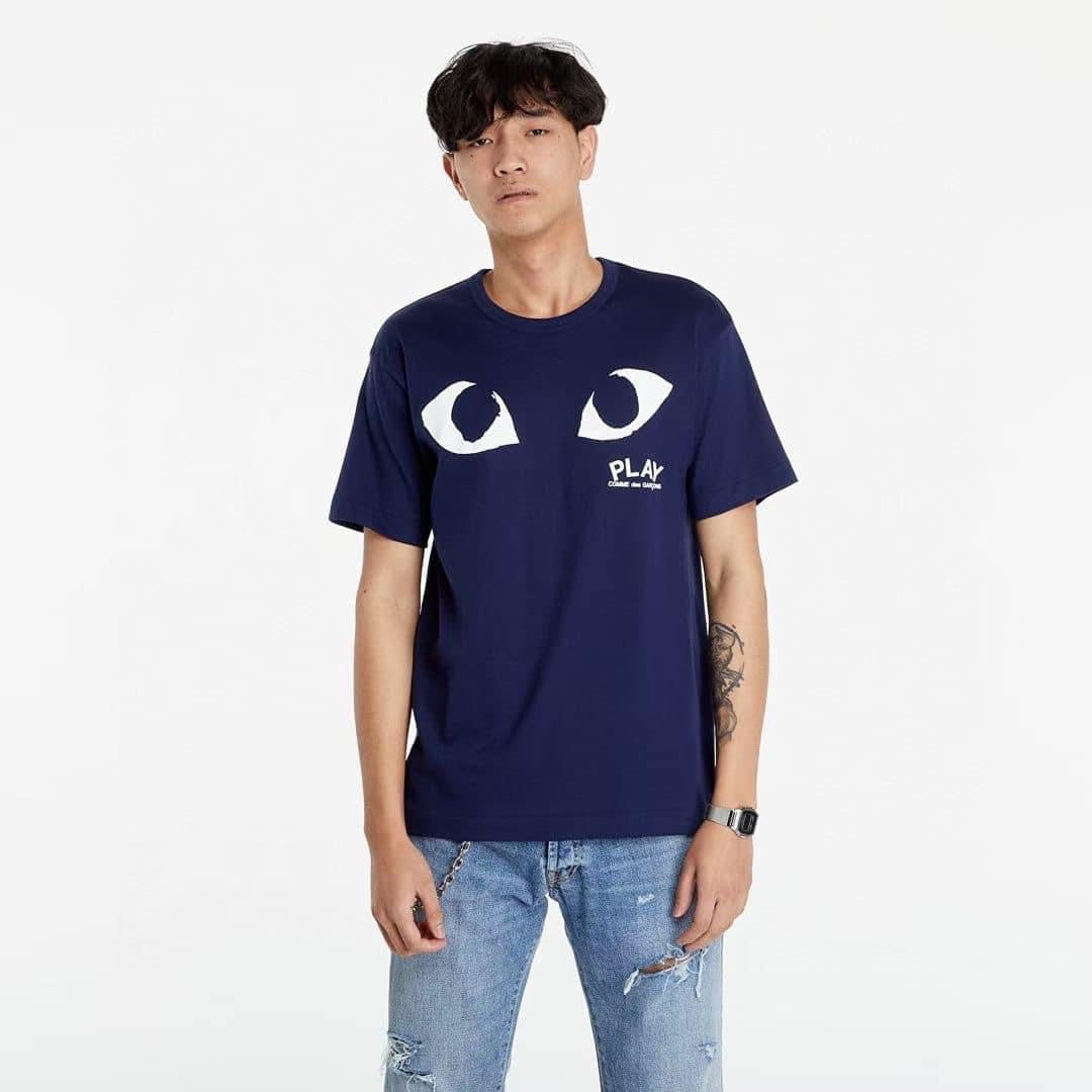 Comme Des Garçon play 眼睛 短袖tee