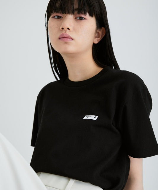 Agnes b 刺繡logo tee