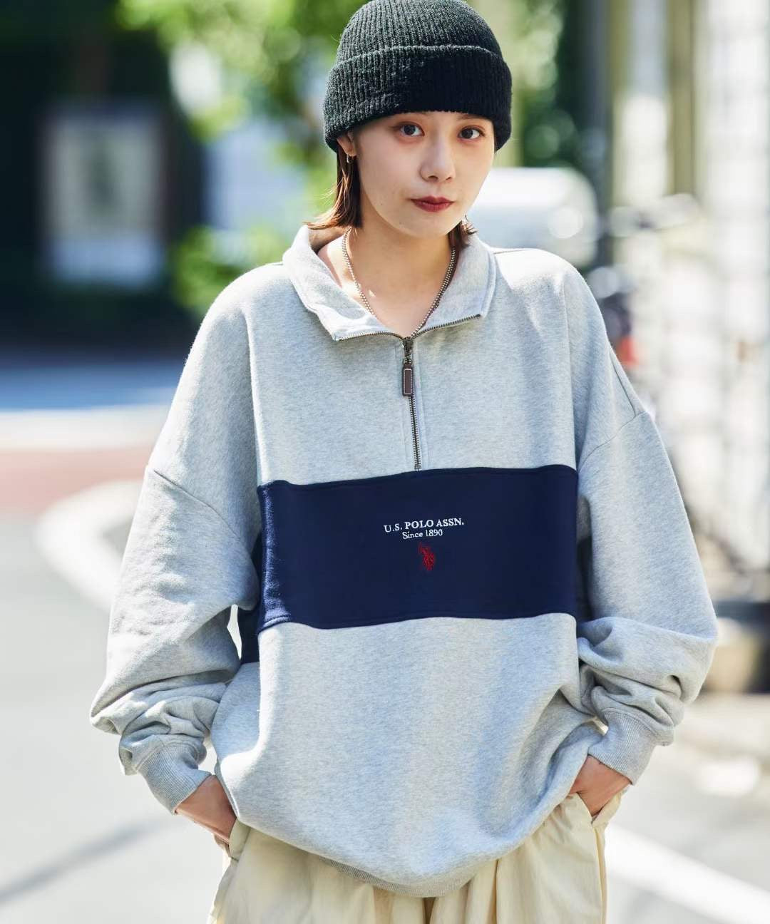 Polo ASSN 半拉鏈衛衣