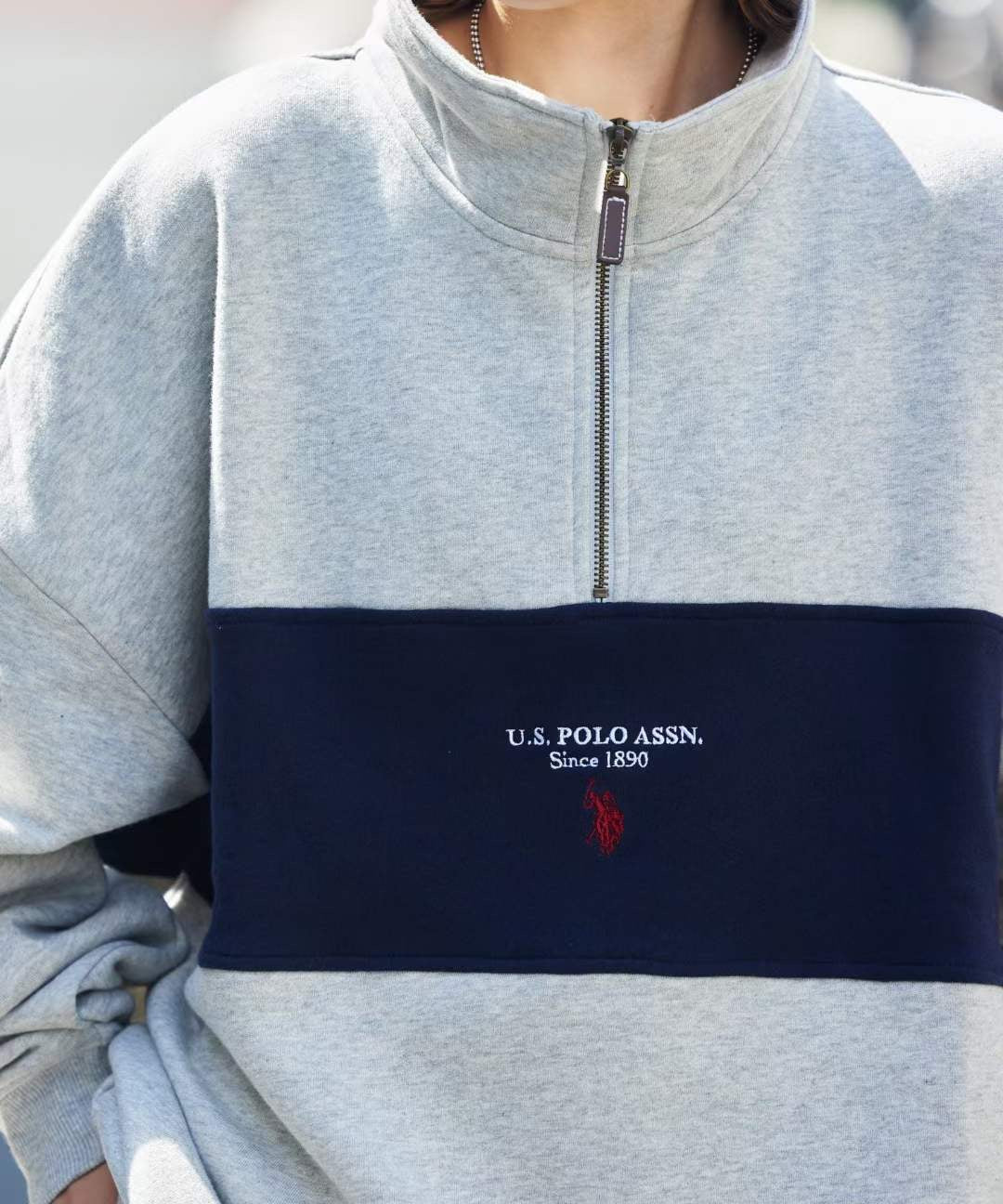 Polo ASSN 半拉鏈衛衣